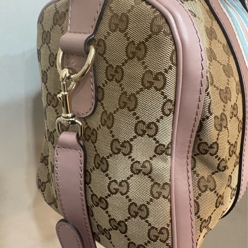 Gucci 雙拼色波士頓包-4
