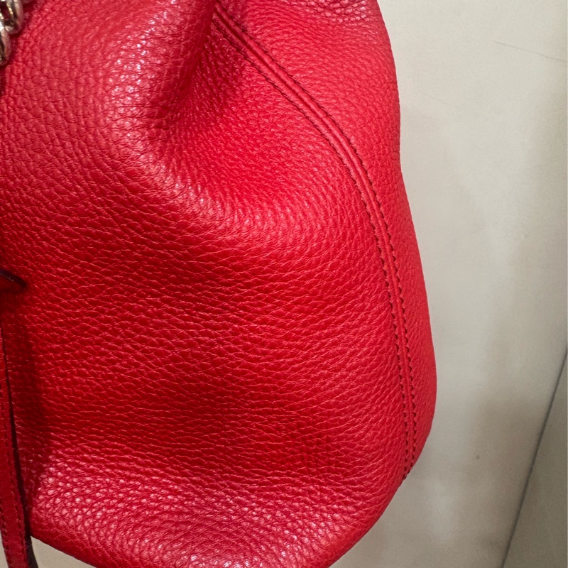 Gucci soho 紅色流蘇肩背-3