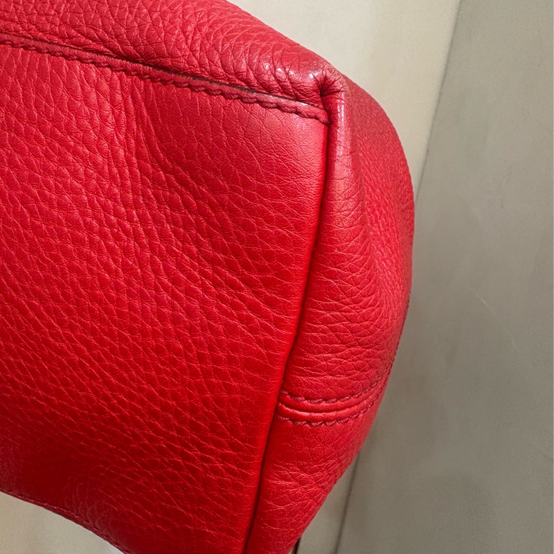 Gucci soho 紅色流蘇肩背-8