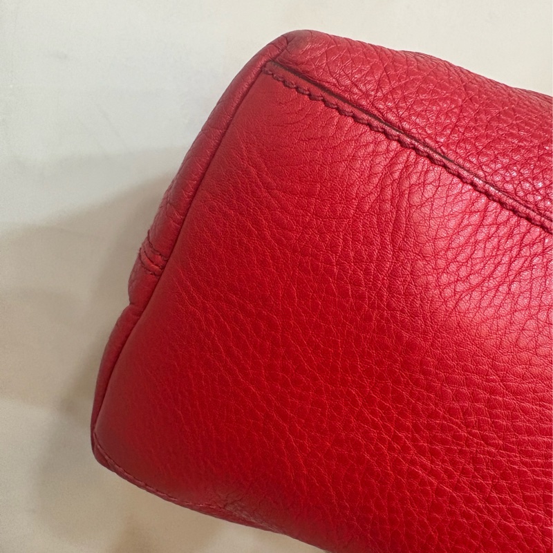 Gucci soho 紅色流蘇肩背-9