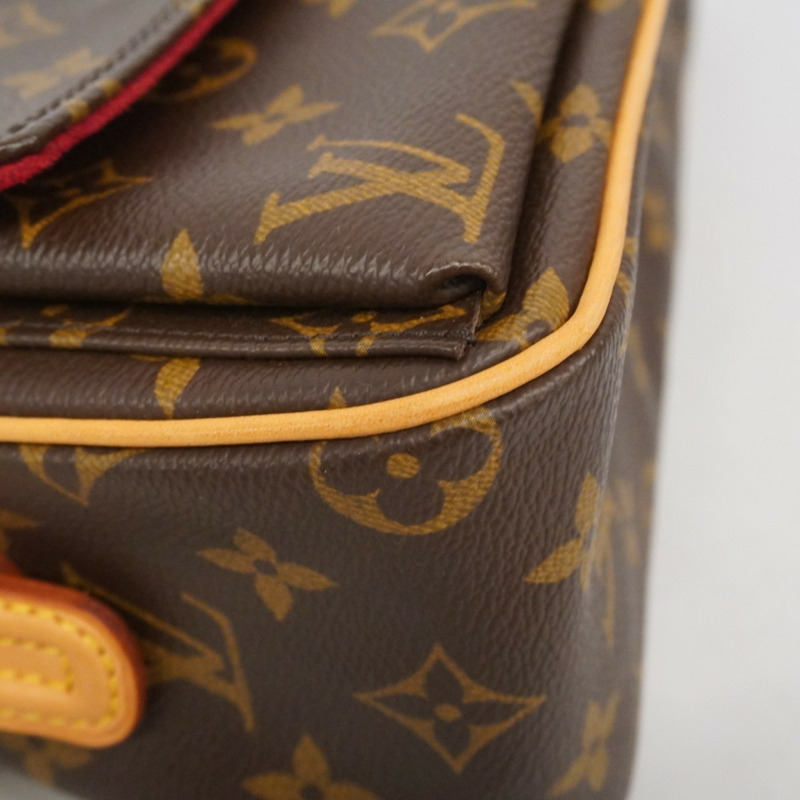 路易威登 Monogram Viva Cite MM 女士單肩包 M51164 棕色-5