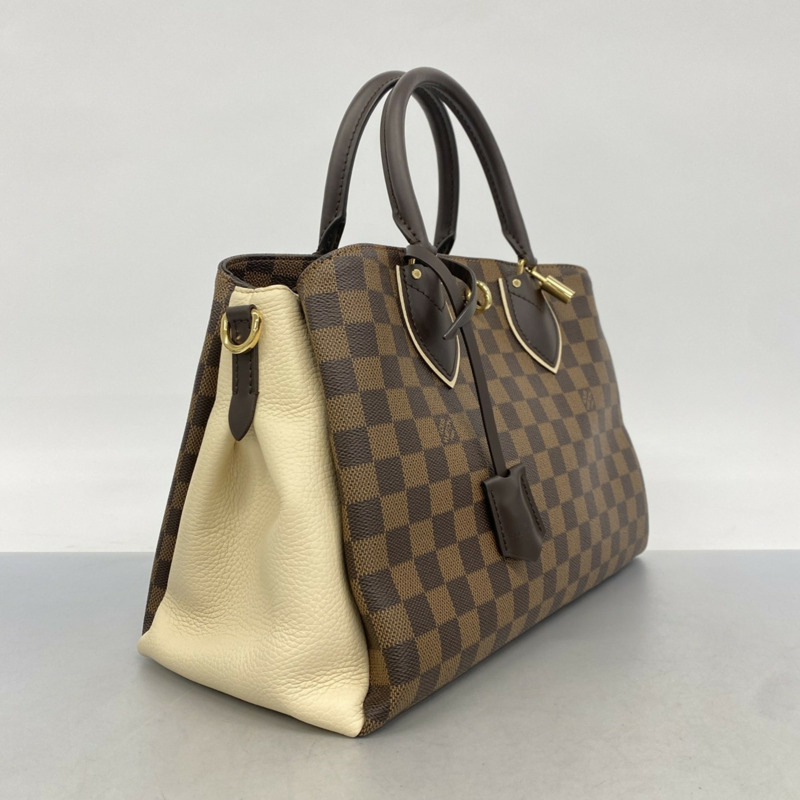 路易威登 Damier Normandy 女士手提包 N44028 Ebene Creme 兩用包-1