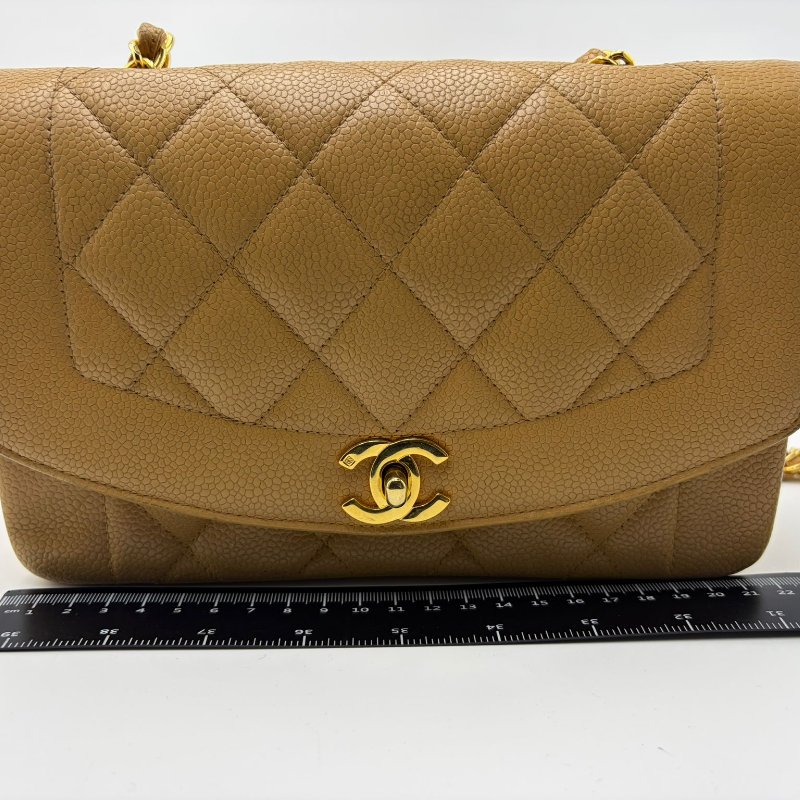 香奈兒 Diana 中號菱格紋鍊條包-0