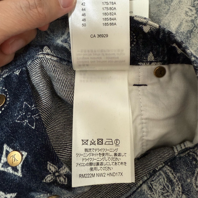 Louis Vuitton LV monogram bandana denim shorts 30 牛仔 短褲-8