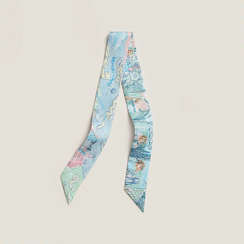 全新 2026馬年新款 HERMÈS 爱馬仕 Twilly City of Light 藍色-0