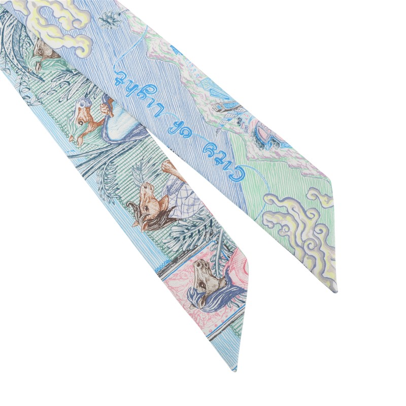 全新 2026馬年新款 HERMÈS 爱馬仕 Twilly City of Light 藍色-5