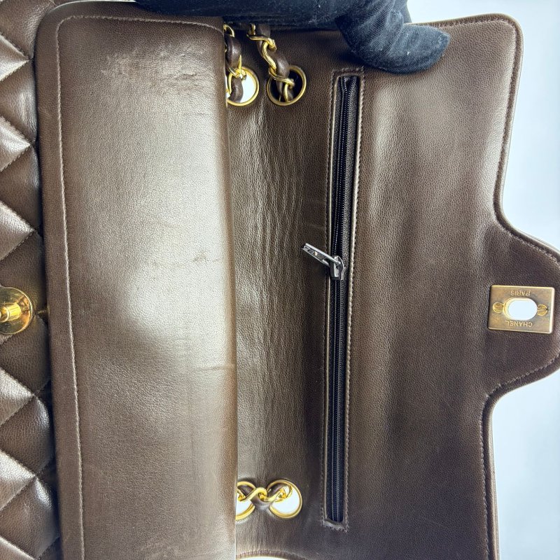 香奈兒 Classic Flap Jumbo 菱格鍊條包-5