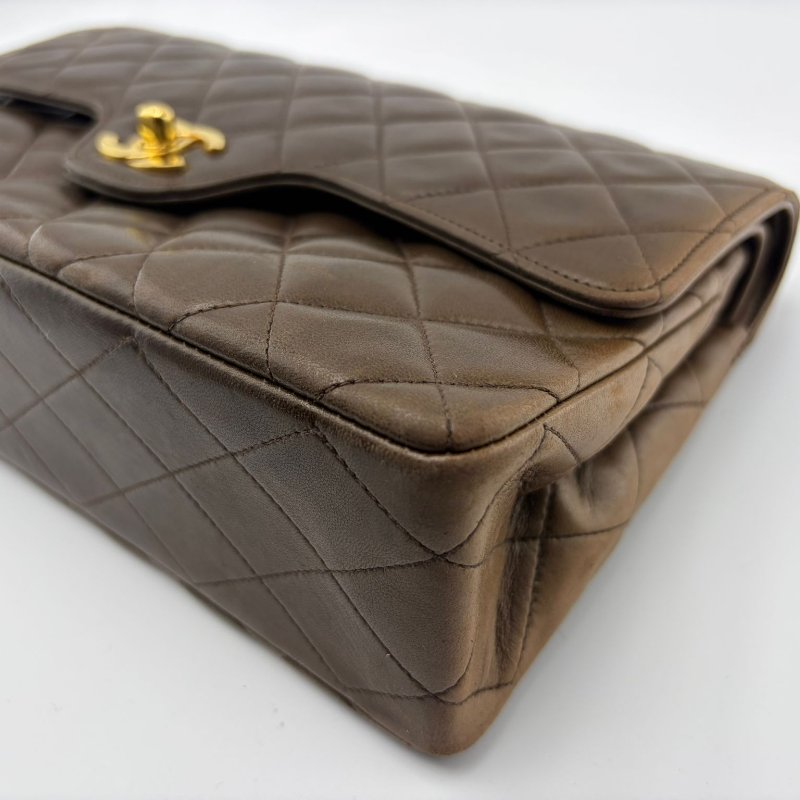 香奈兒 Classic Flap Jumbo 菱格鍊條包-8