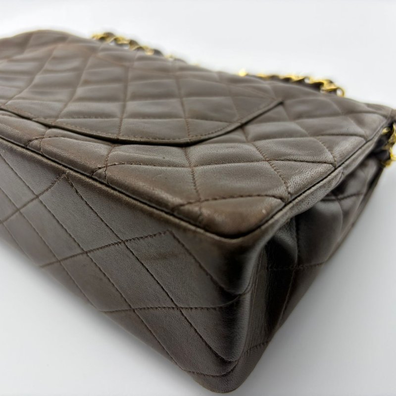 香奈兒 Classic Flap Jumbo 菱格鍊條包-9