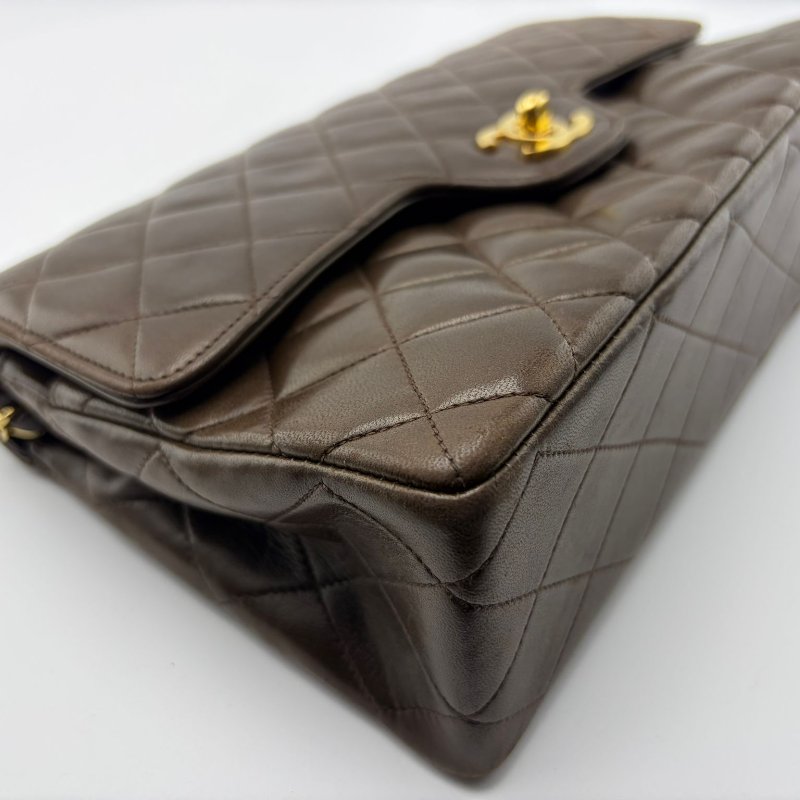 香奈兒 Classic Flap Jumbo 菱格鍊條包-11