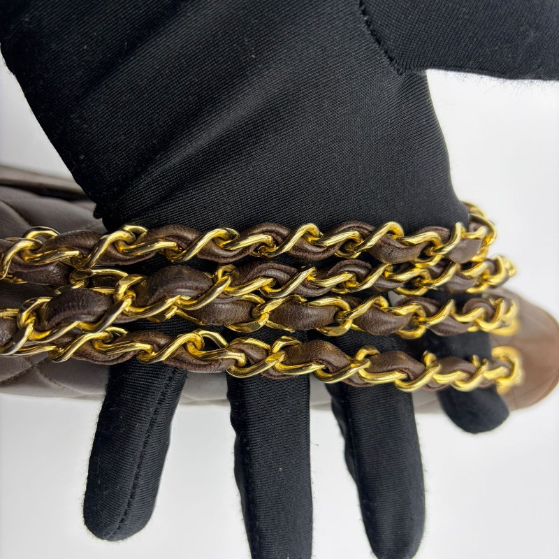 香奈兒 Classic Flap Jumbo 菱格鍊條包-23