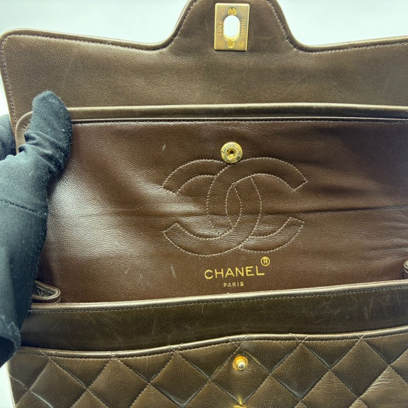 香奈兒 Classic Flap Jumbo 菱格鍊條包-25