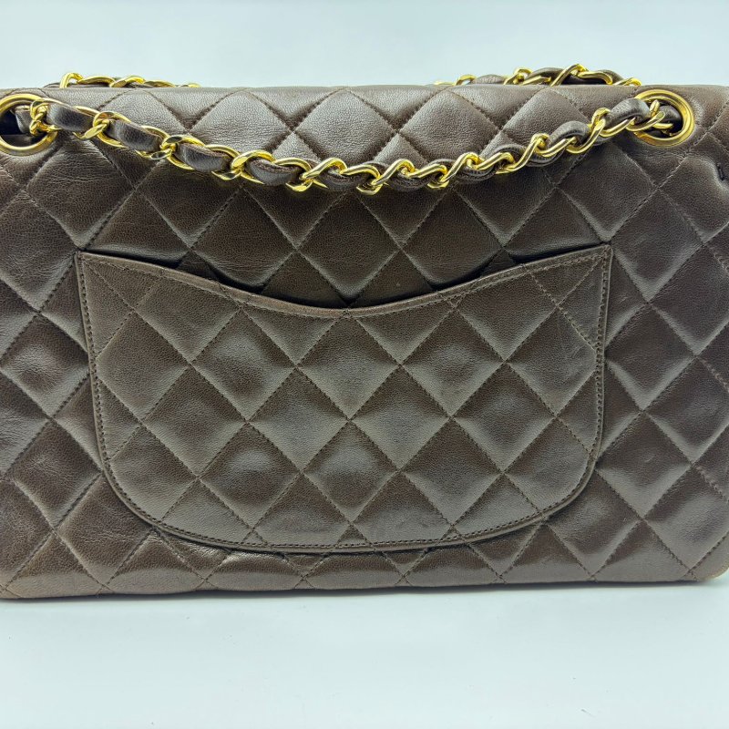 香奈兒 Classic Flap Jumbo 菱格鍊條包-26