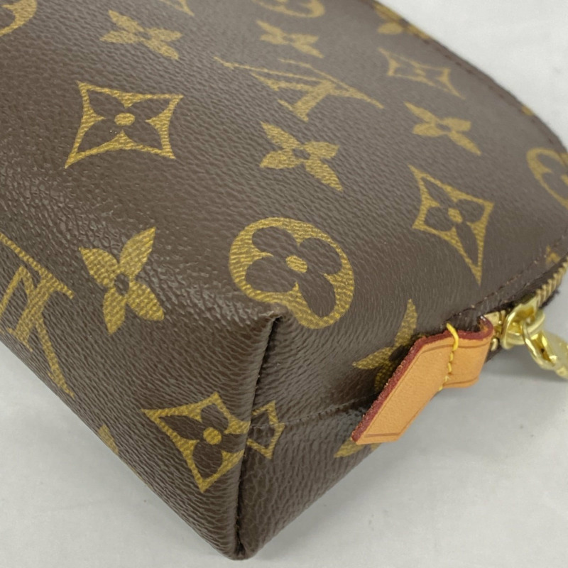 路易威登 Monogram Pochette Tick PM M47515 棕色女士包/手拿包-5
