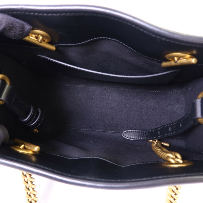 GUCCI 牛皮皮革GG Marmont Small Totel金扣鏈帶肩背袋-5