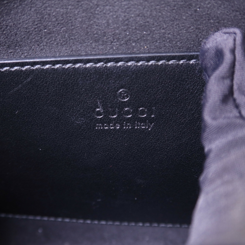 GUCCI 牛皮皮革GG Marmont Small Totel金扣鏈帶肩背袋-6