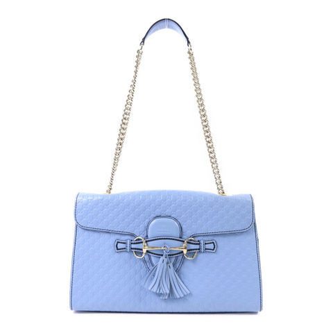 GUCCI 牛皮皮革Chain Shoulder金扣肩背袋