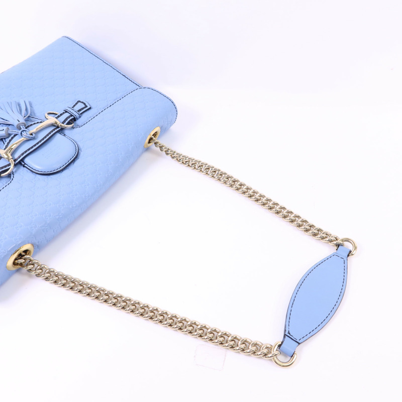 GUCCI 牛皮皮革Chain Shoulder金扣肩背袋-4