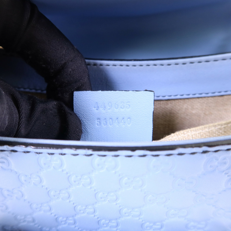 GUCCI 牛皮皮革Chain Shoulder金扣肩背袋-7