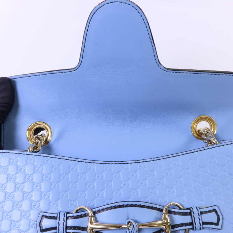 GUCCI 牛皮皮革Chain Shoulder金扣肩背袋-8