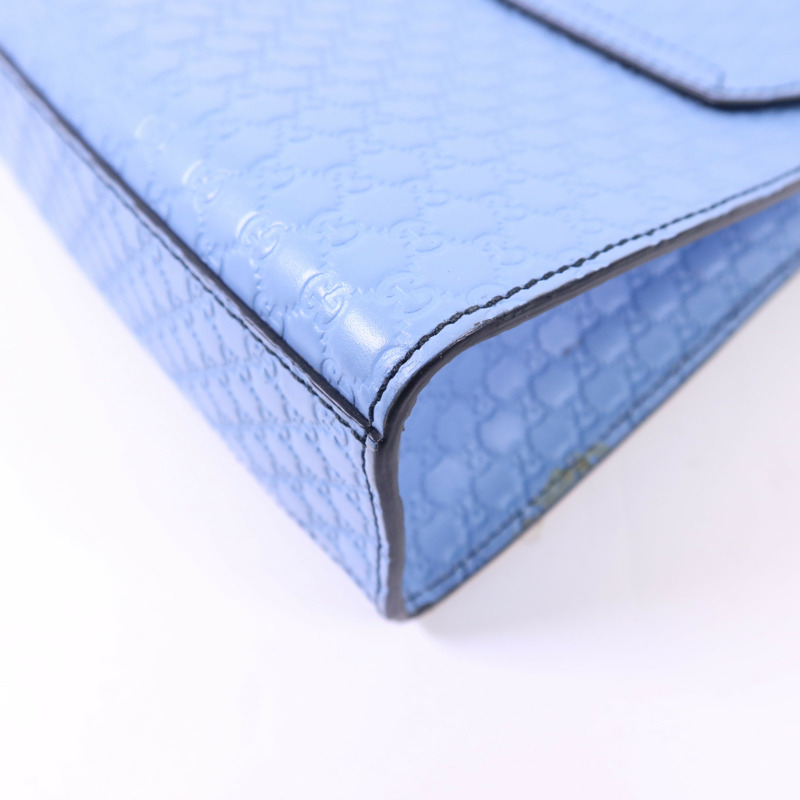 GUCCI 牛皮皮革Chain Shoulder金扣肩背袋-13