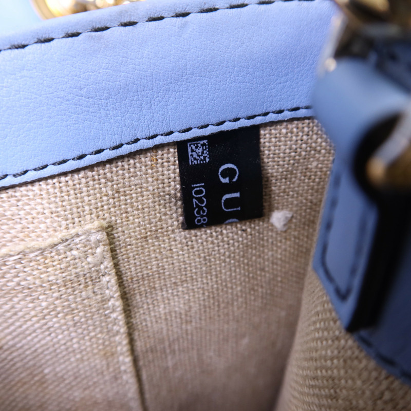 GUCCI 牛皮皮革Chain Shoulder金扣肩背袋-19