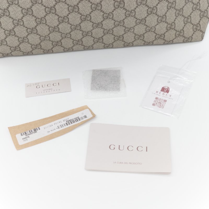 Gucci 古馳 Vintage GG Supreme 帆布托特包-5