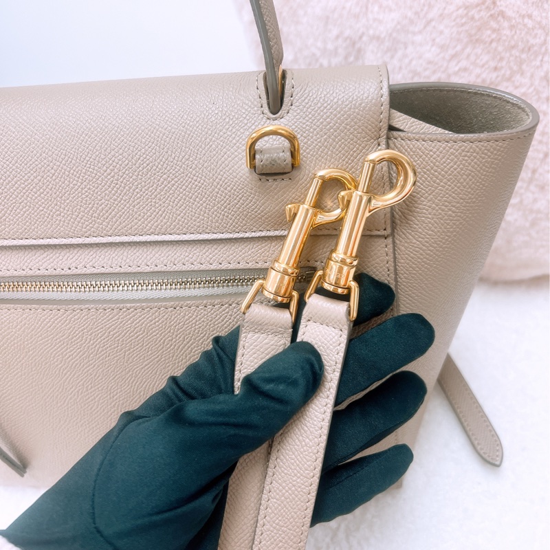 Celine belt micro 卡其鯰魚包-9