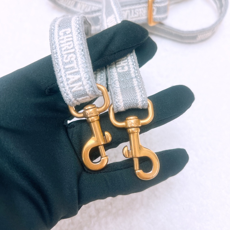 Dior book mini 灰色老花竪式托特包/風琴斜挎包-14