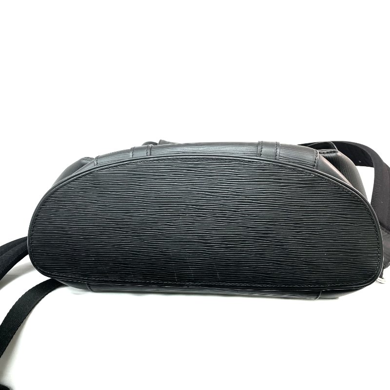 △ Louis Vuitton 路易威登 Black Epi Leather Christopher PM Backpack M50159 黑色水波紋皮革背包 - 257028593-5