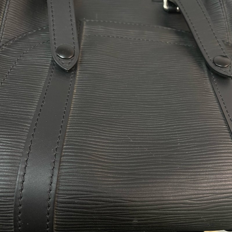△ Louis Vuitton 路易威登 Black Epi Leather Christopher PM Backpack M50159 黑色水波紋皮革背包 - 257028593-14