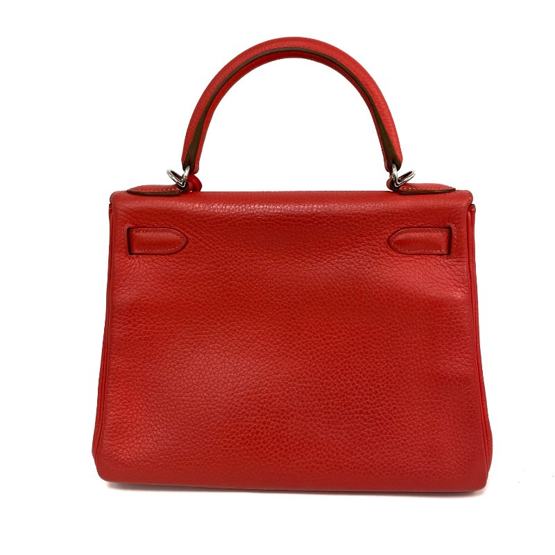 △ Hermes 愛馬仕 T5 Rose Jaipur Clemence Calfskin Palladium Plated Metal Kelly 28 2 Way Bag Stamp [Q] 玫瑰粉紅色粒紋小牛皮鍍鈀金屬兩用袋[Q]刻 - 257028936-2
