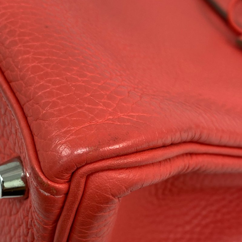 △ Hermes 愛馬仕 T5 Rose Jaipur Clemence Calfskin Palladium Plated Metal Kelly 28 2 Way Bag Stamp [Q] 玫瑰粉紅色粒紋小牛皮鍍鈀金屬兩用袋[Q]刻 - 257028936-7