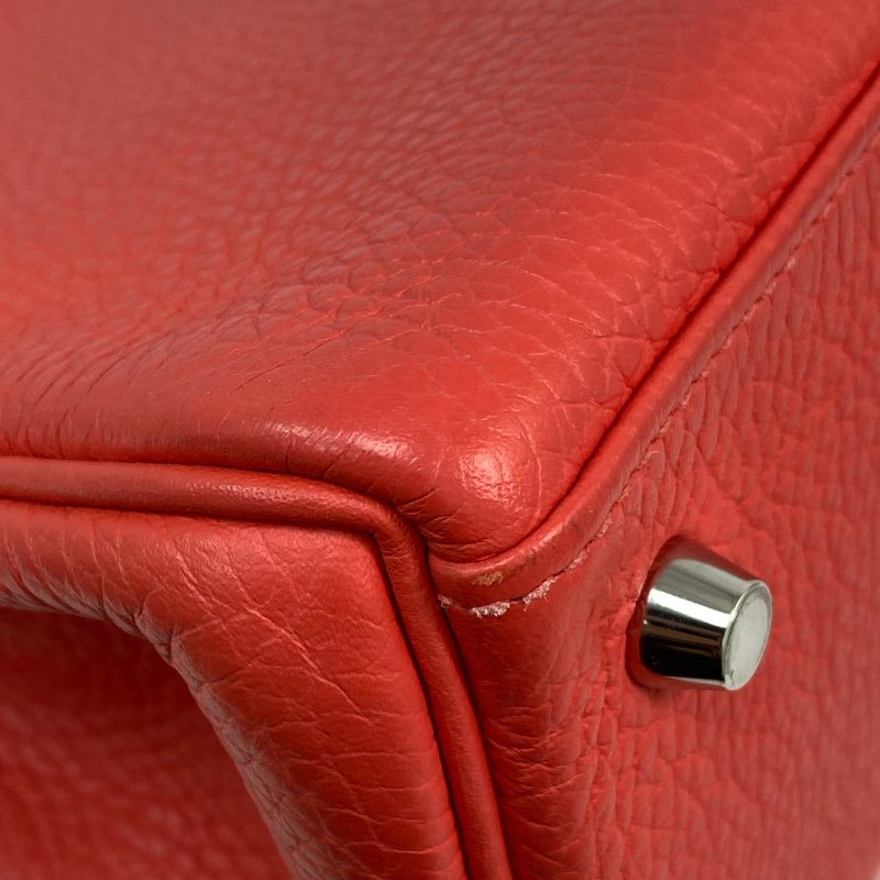 △ Hermes 愛馬仕 T5 Rose Jaipur Clemence Calfskin Palladium Plated Metal Kelly 28 2 Way Bag Stamp [Q] 玫瑰粉紅色粒紋小牛皮鍍鈀金屬兩用袋[Q]刻 - 257028936-8