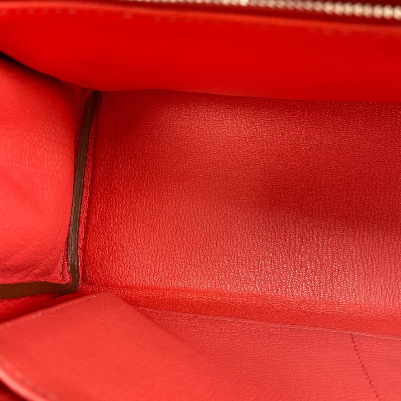 △ Hermes 愛馬仕 T5 Rose Jaipur Clemence Calfskin Palladium Plated Metal Kelly 28 2 Way Bag Stamp [Q] 玫瑰粉紅色粒紋小牛皮鍍鈀金屬兩用袋[Q]刻 - 257028936-14