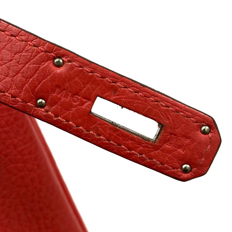 △ Hermes 愛馬仕 T5 Rose Jaipur Clemence Calfskin Palladium Plated Metal Kelly 28 2 Way Bag Stamp [Q] 玫瑰粉紅色粒紋小牛皮鍍鈀金屬兩用袋[Q]刻 - 257028936-18