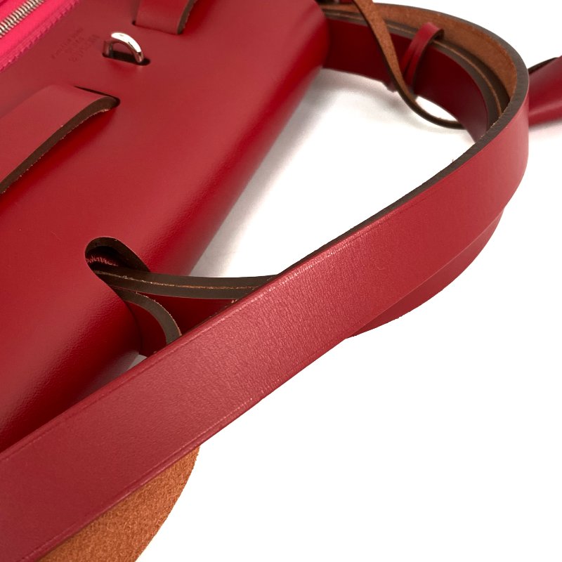 △ Hermes 愛馬仕 Red And Hot Pink Canvas Palladium Plated Metal Herbag 31 2 Way Bag Stamp Z 紅色和桃紅色鍍鈀金屬兩用袋Z刻 - 267000207-11