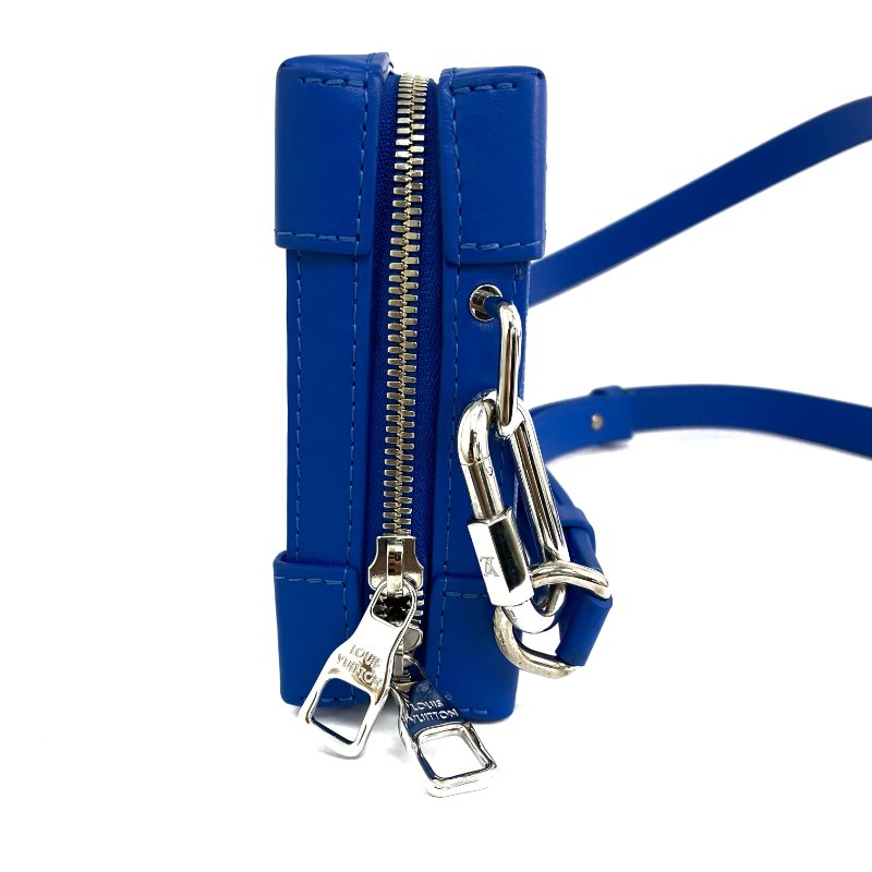 △ Louis Vuitton 路易威登 Blue Coated Canvas Monogram Clouds Soft Trunk Wallet Shoulder Bag M45432 藍色塗層帆布經典老花雲朵斜背銀包 - 267000210-4