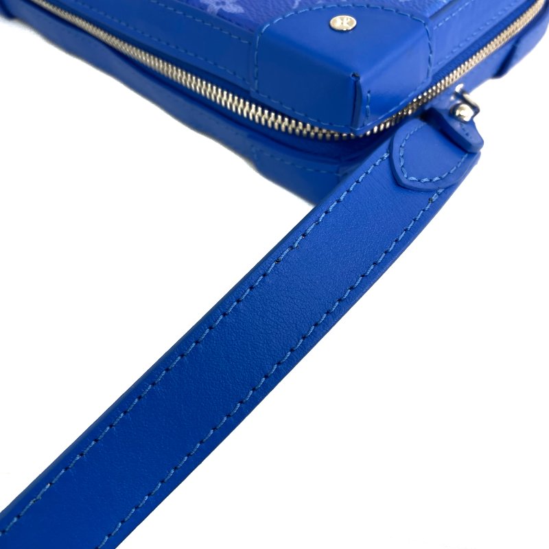 △ Louis Vuitton 路易威登 Blue Coated Canvas Monogram Clouds Soft Trunk Wallet Shoulder Bag M45432 藍色塗層帆布經典老花雲朵斜背銀包 - 267000210-16