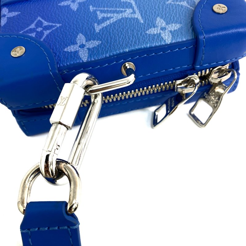 △ Louis Vuitton 路易威登 Blue Coated Canvas Monogram Clouds Soft Trunk Wallet Shoulder Bag M45432 藍色塗層帆布經典老花雲朵斜背銀包 - 267000210-17