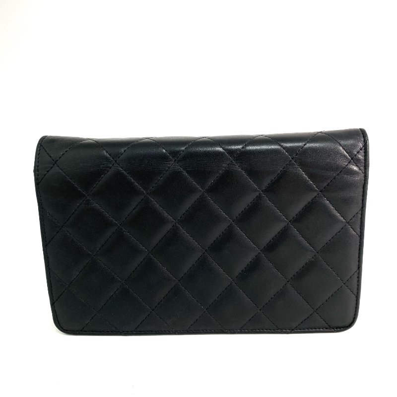 △ Chanel 香奈兒 Black Lambskin Silver Tone Metal Cambon Wallet On Chain No.16 黑色小羊皮銀色金屬鎖鏈銀包No.16 - 257028665-2
