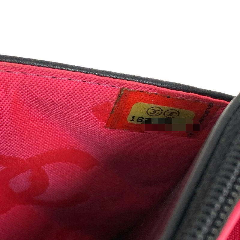 △ Chanel 香奈兒 Black Lambskin Silver Tone Metal Cambon Wallet On Chain No.16 黑色小羊皮銀色金屬鎖鏈銀包No.16 - 257028665-22