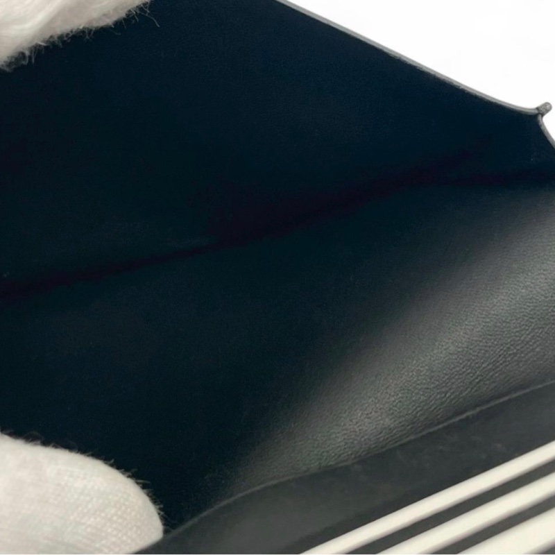 Hermès 愛馬仕曼哈頓雙折長黑色皮夾-4