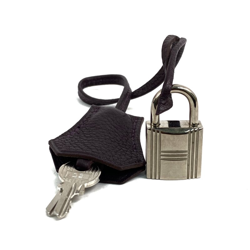 △ Hermes 愛馬仕 Raisin Togo Calfskin Palladium Plated Metal Birkin 35 Hand Bag Stamp [Q] 葡萄紫色Togo小牛皮鍍鈀金屬手袋[Q]刻 - 267000209-23