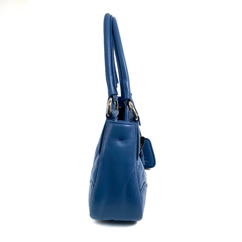 △ Prada 普拉達 Blue Nappa Leather Moon 2 Way Bag 1BA381 藍色納帕皮革兩用袋 - 267000243-4