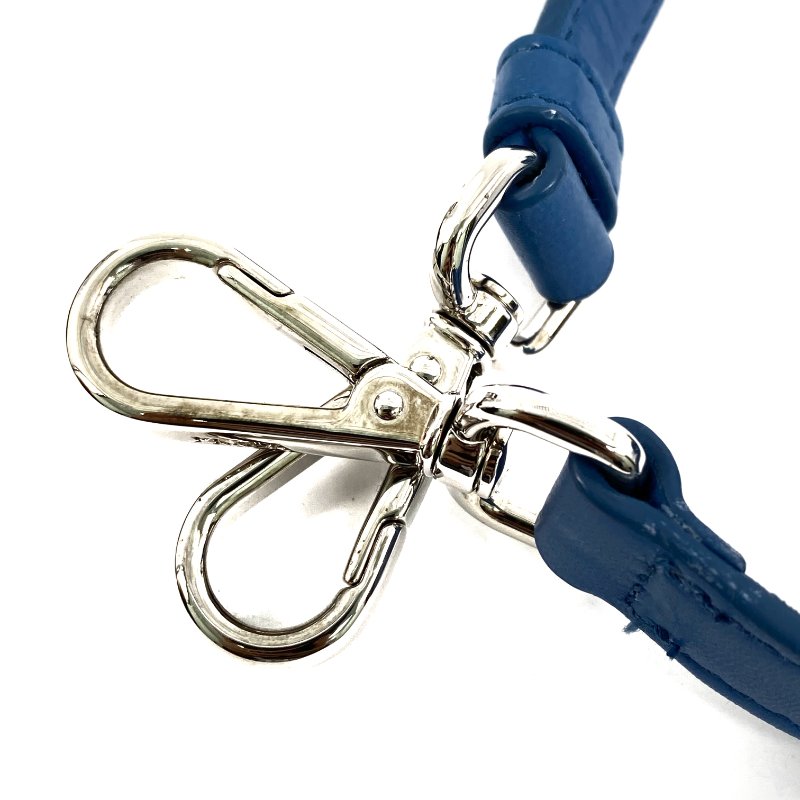 △ Prada 普拉達 Blue Nappa Leather Moon 2 Way Bag 1BA381 藍色納帕皮革兩用袋 - 267000243-17