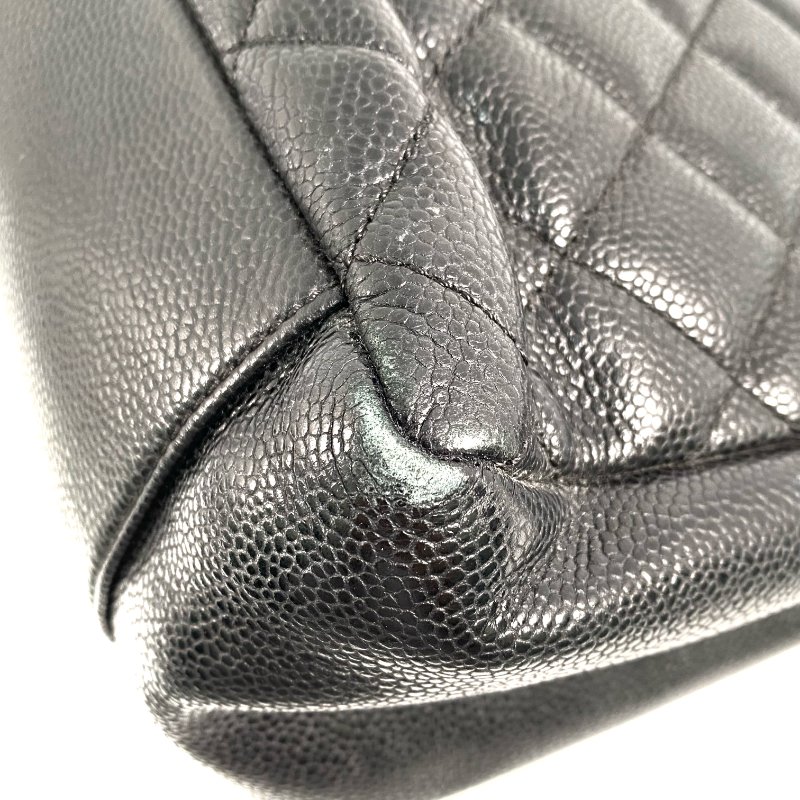 △ Chanel 香奈兒 GST Black Caviar Skin Gold Tone Metal Grand Shopping Tote Bag No.15 黑色粒紋小牛皮金色金屬鎖鏈托特袋No.15 - 257028915-4