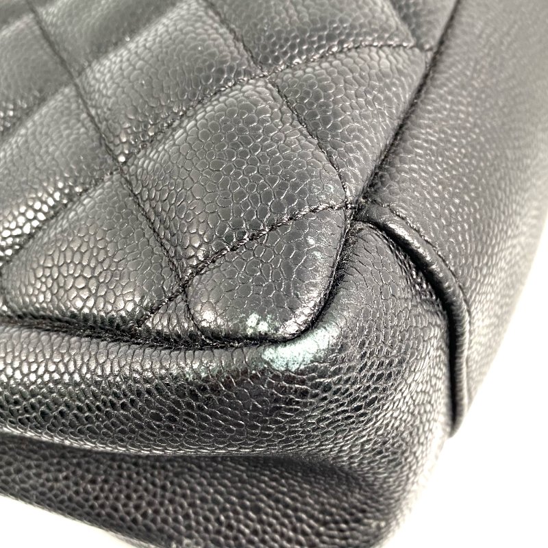 △ Chanel 香奈兒 GST Black Caviar Skin Gold Tone Metal Grand Shopping Tote Bag No.15 黑色粒紋小牛皮金色金屬鎖鏈托特袋No.15 - 257028915-5