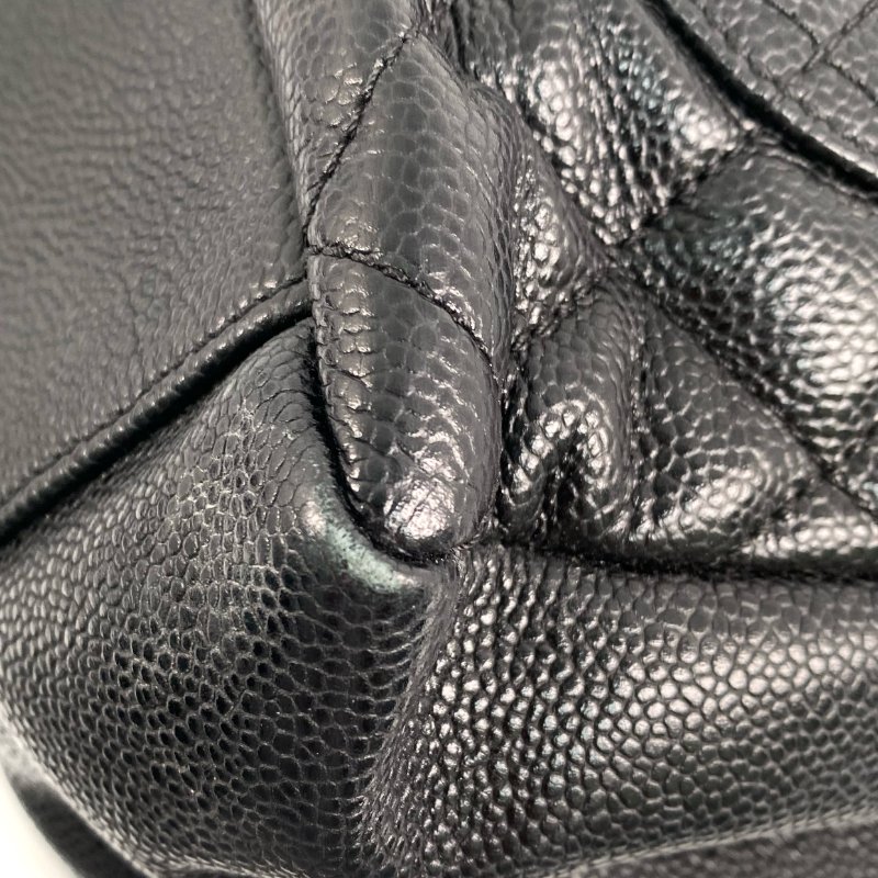 △ Chanel 香奈兒 GST Black Caviar Skin Gold Tone Metal Grand Shopping Tote Bag No.15 黑色粒紋小牛皮金色金屬鎖鏈托特袋No.15 - 257028915-7