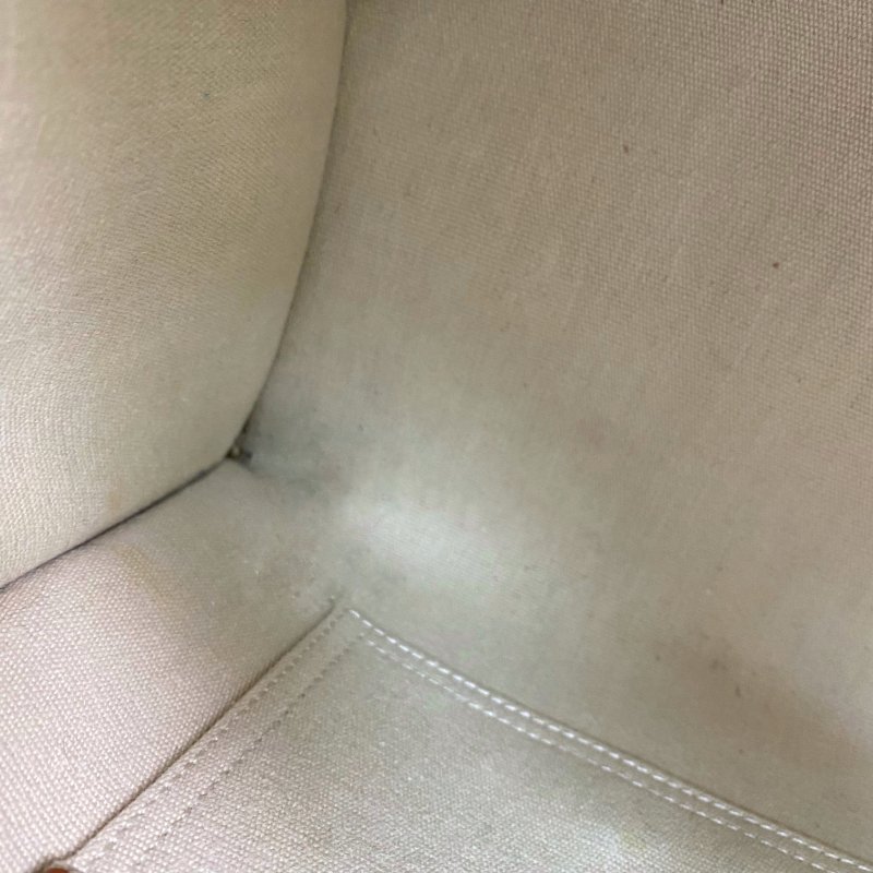 △ Celine 思琳 Beige And Brown Canvas Small Cabas Thais 2 Way Bag 米黃色和啡色帆布兩用袋 - 267000146-17